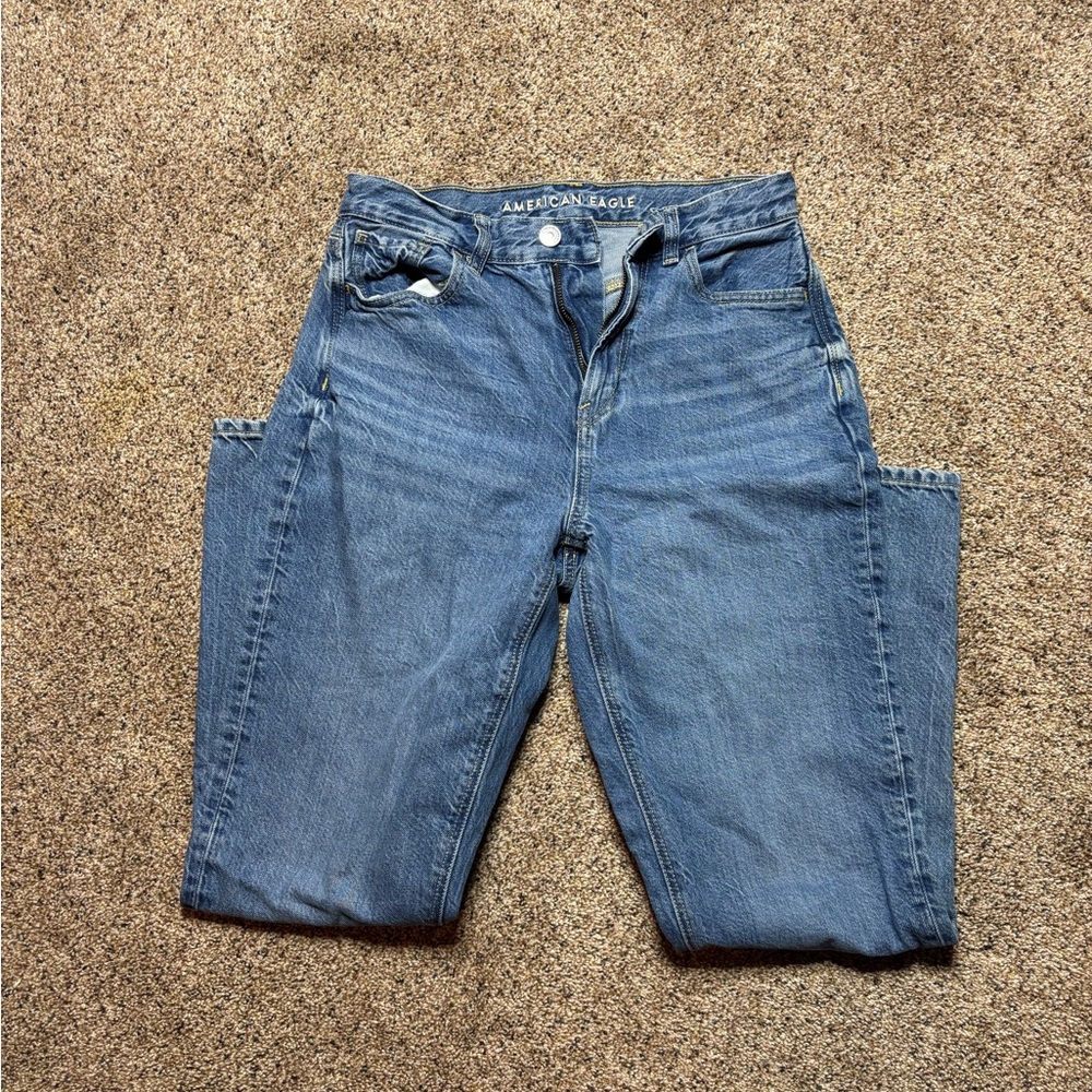 American Eagle Outfitters Women's Blue Mom Jeans